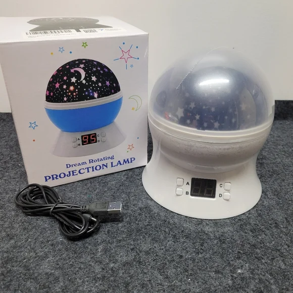 New Dream Rotating Project Lamp Cosmos Stars Color Changing Night Light Kid Room - Picture 4 of 7